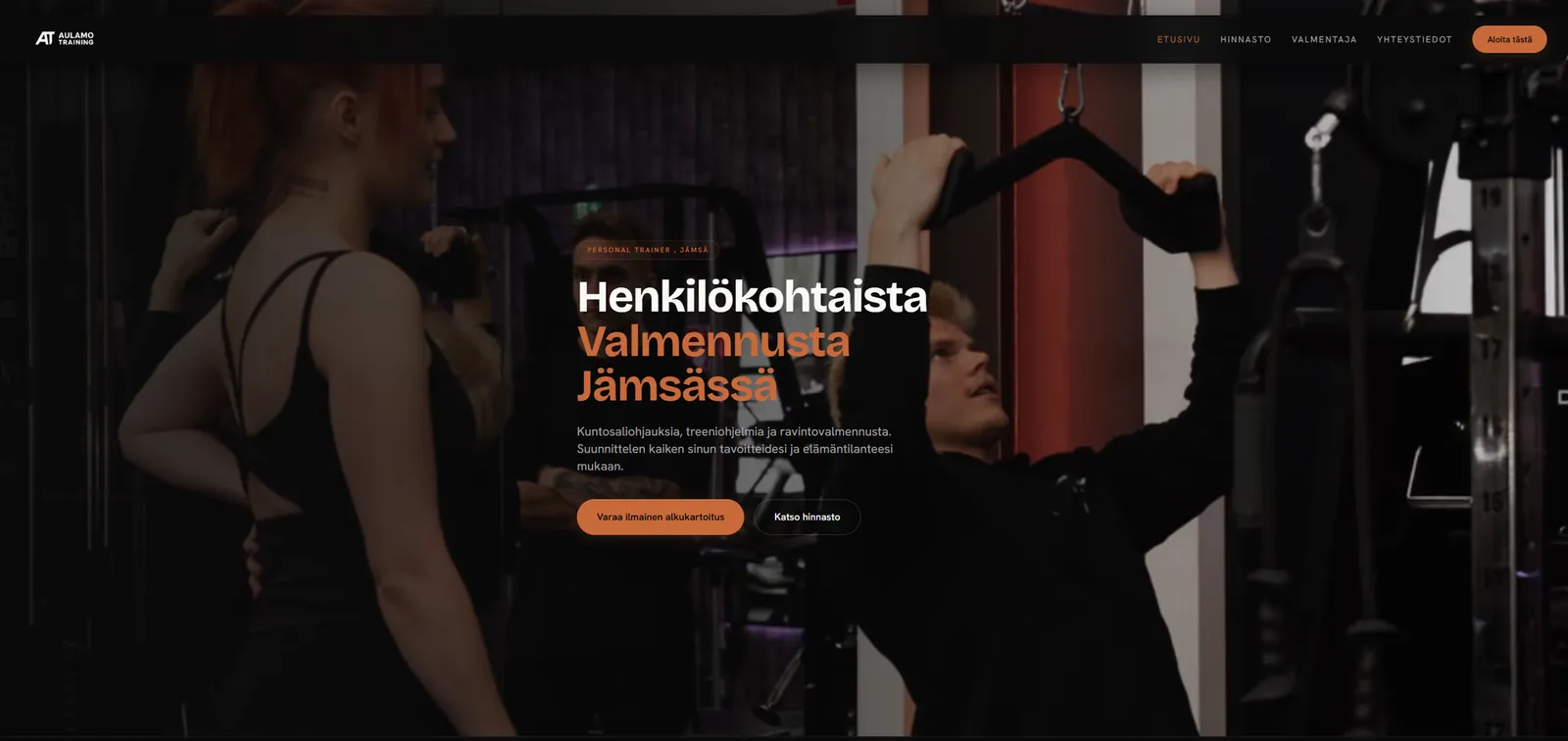 Aulamo Training -etusivu: henkilökohtaista valmennusta Jämsässä